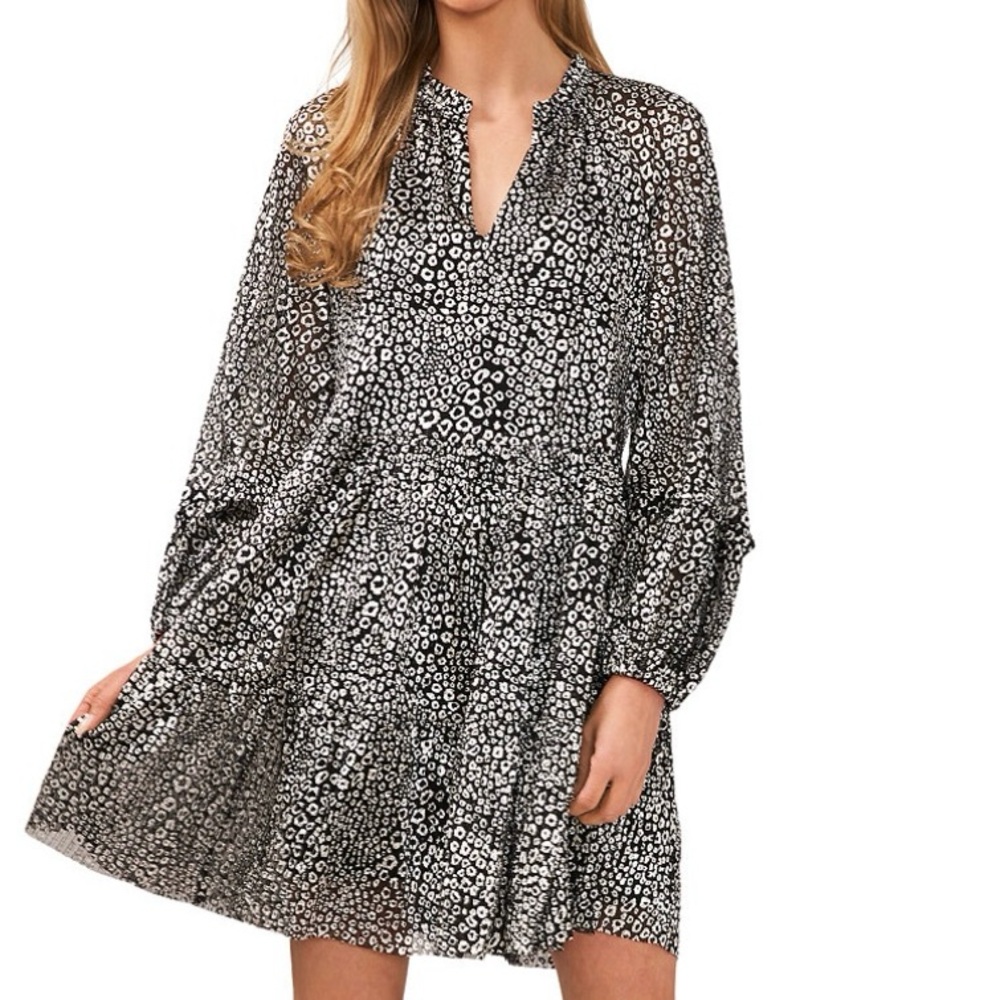 Cece Women's Long-Sleeve Babydoll Dress